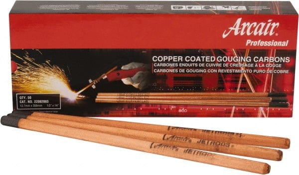 Arcair 22082003 Stick Welding Electrode: 1/2" Dia, 14" Long, Copper 