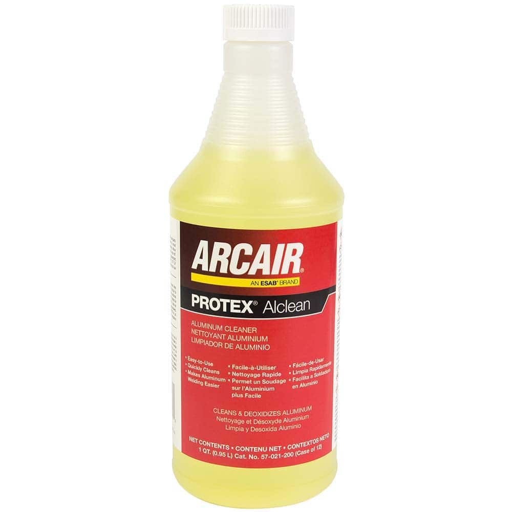 Arcair 57021200 Welding Build-Up Cleaners; Type: Protex. Alclean Aluminum Cleaner ; Container Type: Jug ; Container Size: 1 Qt. 