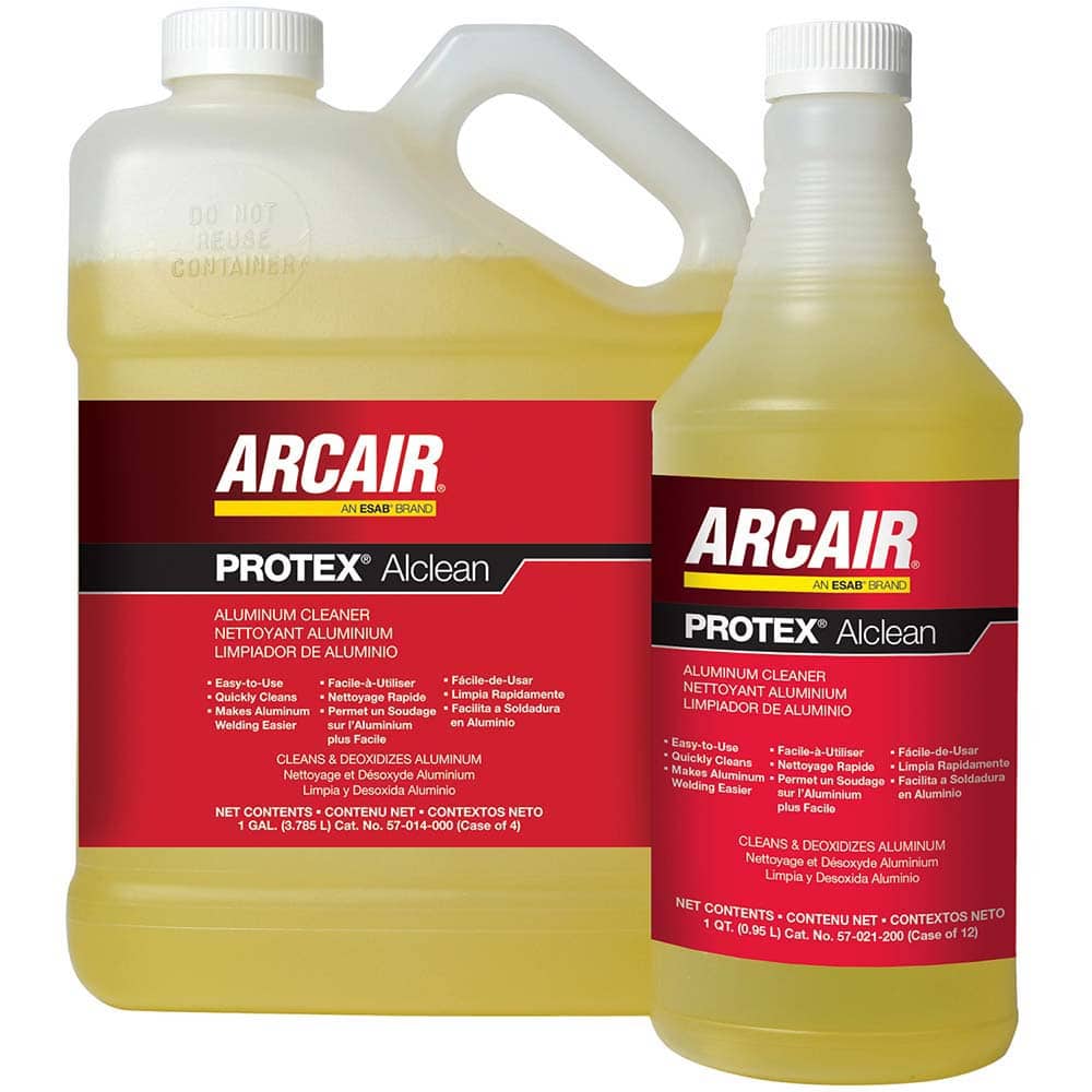Arcair 57014000 Welding Build-Up Cleaners; Type: Protex. Alclean Aluminum Cleaner ; Container Type: Jug ; Container Size: 1 Gal. 