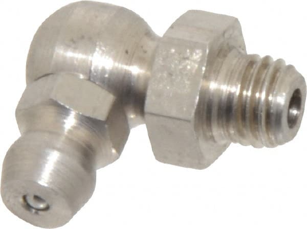 PRO-LUBE GFTSS1-42890-10 Standard Grease Fitting: 90 ° Head, 1/4-28 PTF 