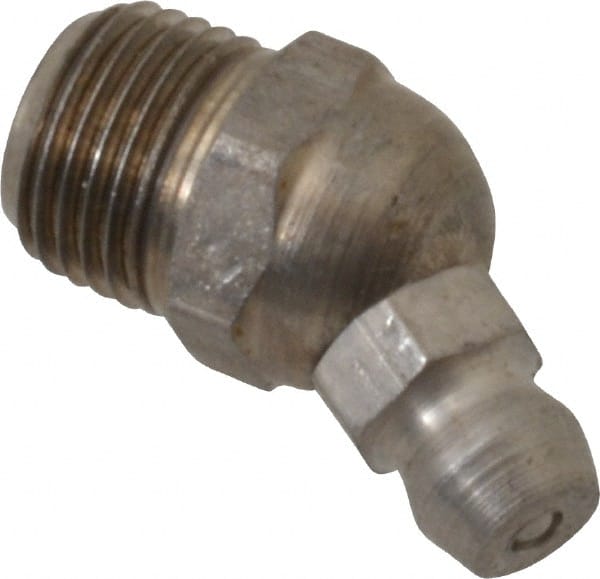 PRO-LUBE GFTSS1-82730-10 Standard Grease Fitting: 30 ° Head, 1/8-27 PTF 