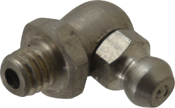 PRO-LUBE GFTSS/6/1/90-10 Standard Grease Fitting: 90 ° Head, M6 x 1 Metric 