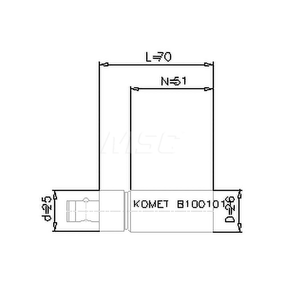 Modular Connection, 26.01mm Diameter, Tool Holder Blank