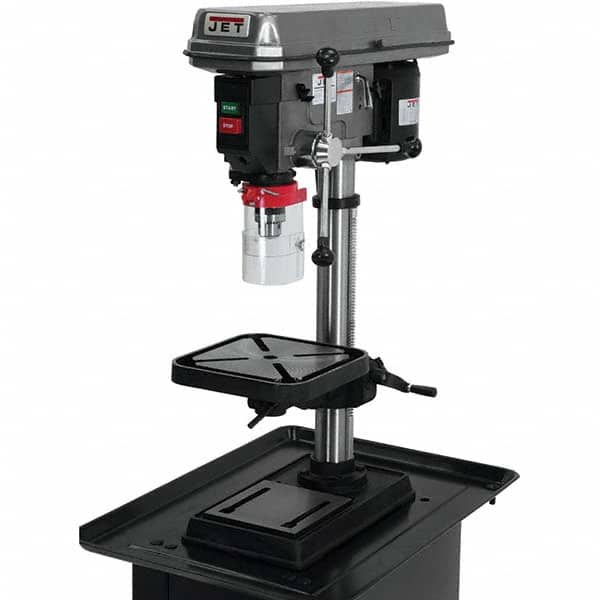 Drill Presses Jet - 15" 3/4 hp 115V 200 to 3,630 RPM Step Pulley Bench Drill Press -  62112008 - MSC Industrial Supply
