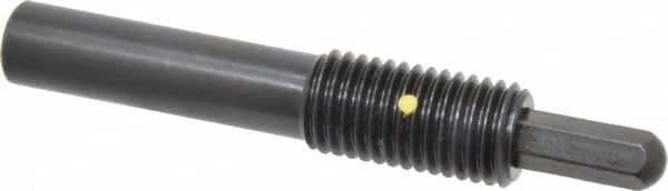 Vlier HH7501 Threaded Spring Plunger: 3/4-10, 1-1/2" Thread Length, 0.38" Dia, 1" Projection 