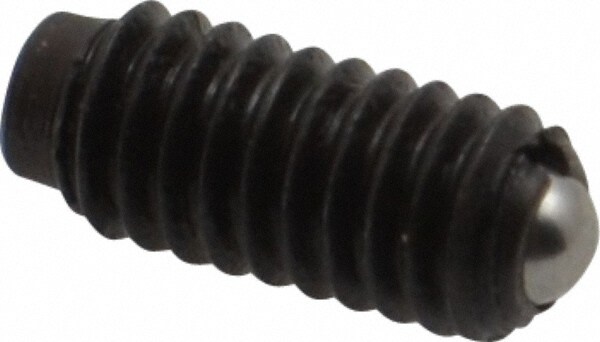 Threaded Ball Plunger: 6-40, 0.078" Ball Dia, 0.312" Body Length, 0.023" Max Ball Reach