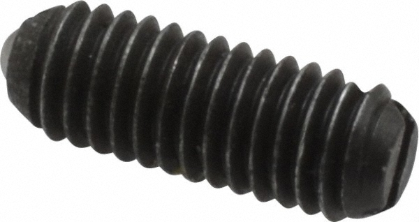 Threaded Ball Plunger: 10-32, 0.094" Ball Dia, 0.513" Body Length, 0.025" Max Ball Reach