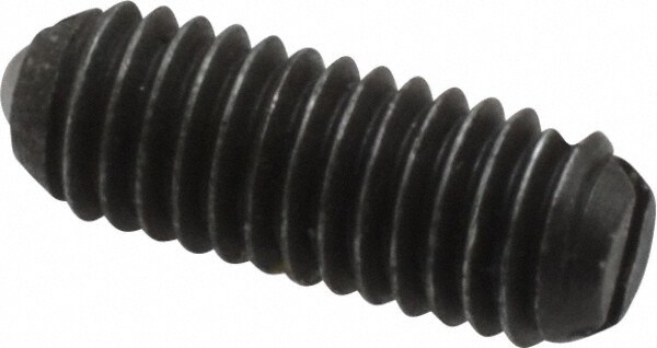 Threaded Ball Plunger: 10-32, 0.094" Ball Dia, 0.513" Body Length, 0.025" Max Ball Reach