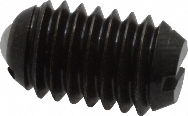 Threaded Ball Plunger: 3/8-16, 0.188" Ball Dia, 5/8" Body Length, 0.048" Max Ball Reach