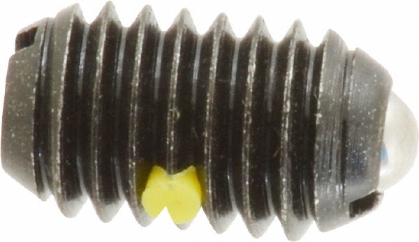 Threaded Ball Plunger: 3/8-16, 0.188" Ball Dia, 5/8" Body Length, 0.048" Max Ball Reach
