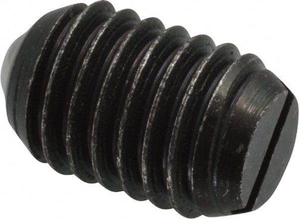 Threaded Ball Plunger: 1/2-13, 0.281" Ball Dia, 3/4" Body Length, 0.072" Max Ball Reach