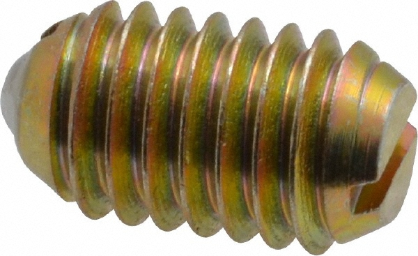 Threaded Ball Plunger: 3/8-16, 0.188" Ball Dia, 5/8" Body Length, 0.048" Max Ball Reach