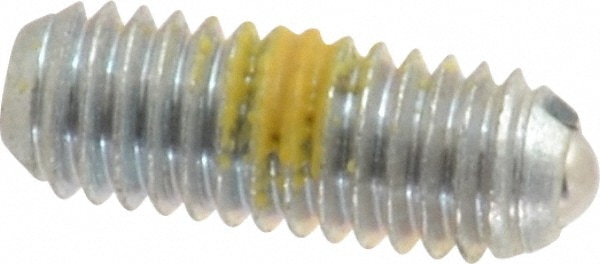 Threaded Ball Plunger: 10-32, 0.094" Ball Dia, 0.513" Body Length, 0.025" Max Ball Reach