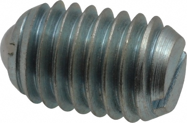 Threaded Ball Plunger: 1/2-13, 0.281" Ball Dia, 3/4" Body Length, 0.072" Max Ball Reach