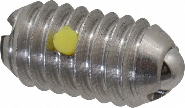 Threaded Ball Plunger: 5/16-18, 0.156" Ball Dia, 0.578" Body Length, 0.04" Max Ball Reach