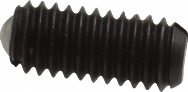 Threaded Ball Plunger: M4 x 0.7, 0.098" Ball Dia, 0.354" Body Length, 0.032" Max Ball Reach
