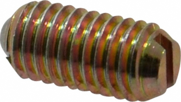 Threaded Ball Plunger: M8 x 1.25, 0.196" Ball Dia, 0.63" Body Length, 0.059" Max Ball Reach