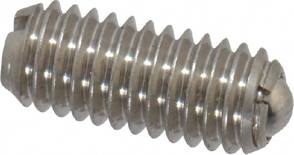 Threaded Ball Plunger: M6 x 1, 0.137" Ball Dia, 0.551" Body Length, 0.039" Max Ball Reach