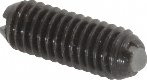 Threaded Ball Plunger: 10-32, 0.094" Ball Dia, 0.513" Body Length, 0.025" Max Ball Reach