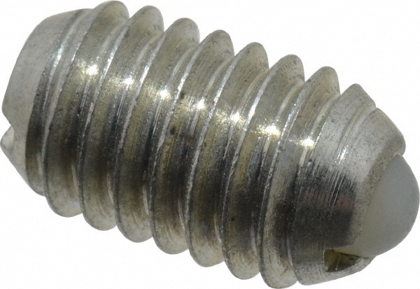 Threaded Ball Plunger: 3/8-16, 0.188" Ball Dia, 5/8" Body Length, 0.048" Max Ball Reach