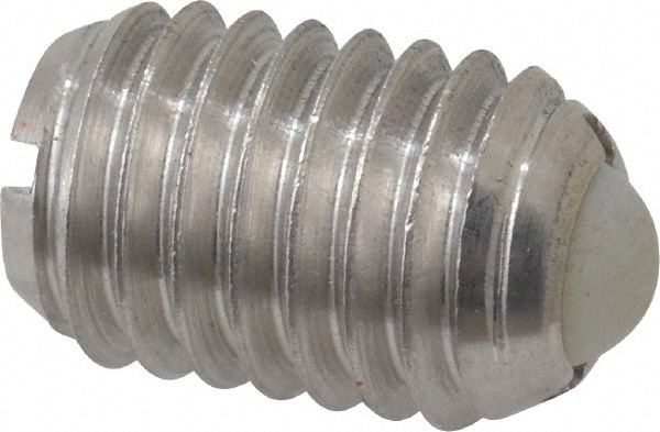 Threaded Ball Plunger: 1/2-13, 0.281" Ball Dia, 3/4" Body Length, 0.072" Max Ball Reach