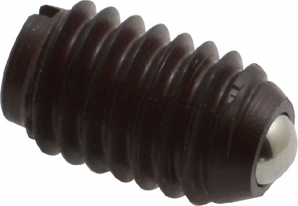 Threaded Ball Plunger: 3/8-16, 0.187" Ball Dia, 5/8" Body Length, 0.053" Max Ball Reach