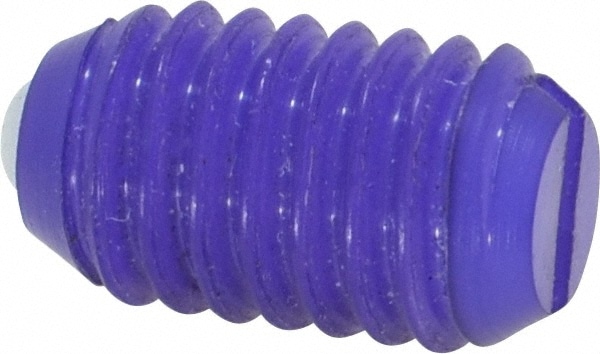 Threaded Ball Plunger: 3/8-16, 0.187" Ball Dia, 5/8" Body Length, 0.053" Max Ball Reach