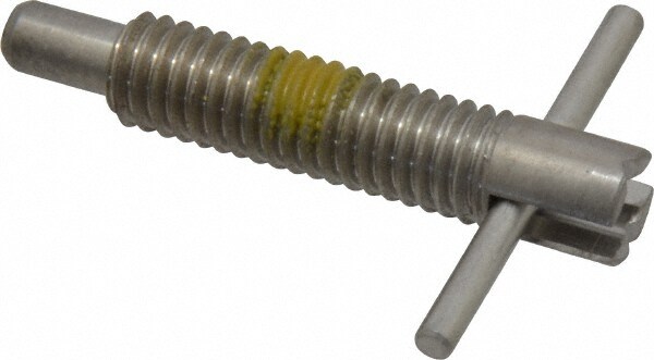 3/8-16 Thread, 2" Body Length, 3/8" Plunger Projection, 0.233" Plunger Diam, Stainless Steel, Locking T Handle Plunger