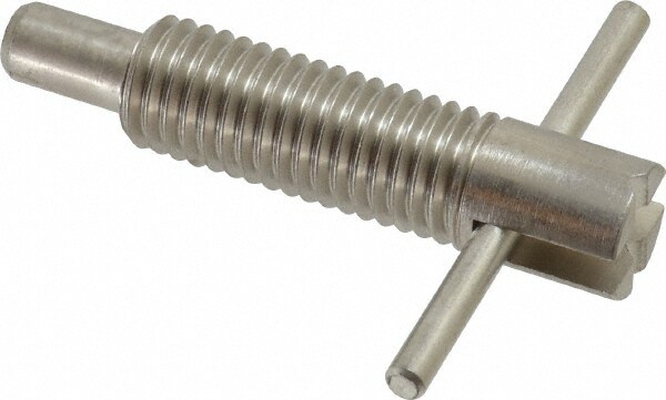 5/8-11 Thread, 2-1/2" Body Length, 5/8" Plunger Projection, 3/8" Plunger Diam, Stainless Steel, Locking T Handle Plunger