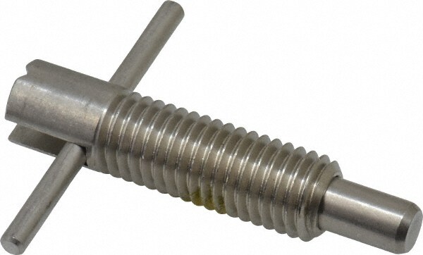 5/8-11 Thread, 2-1/2" Body Length, 5/8" Plunger Projection, 3/8" Plunger Diam, Stainless Steel, Locking T Handle Plunger
