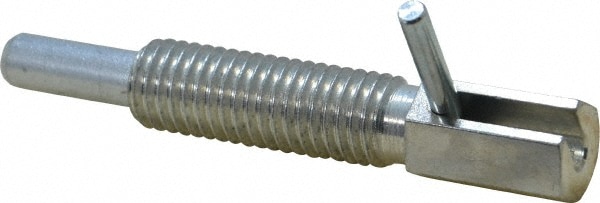 Vlier FR625 5/8-11, 1.82" Thread Length, 0.38" Plunger Diam, 1 Lb Init to 5 Lb Final End Force, Steel Locking L Handle Plunger 