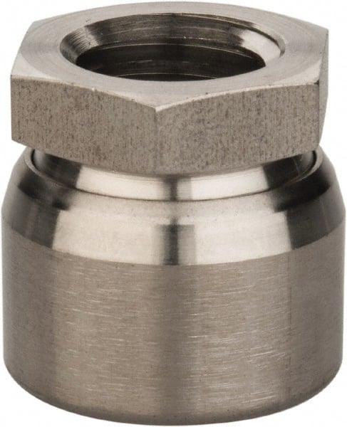 Vlier SSP308 5/8-11, 11/16" Pad Diam, Uncoated Bottom, Stainless Steel Toggle Pad 