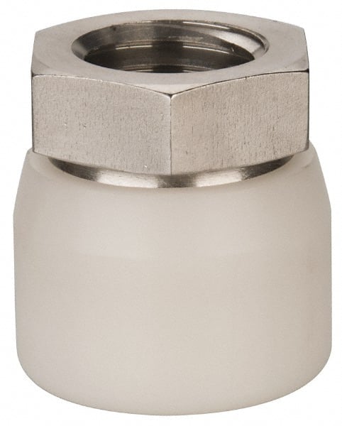 Vlier NSSP310 3/4-10, 1-1/4" Pad Diam, Uncoated Bottom, Stainless Steel Toggle Pad 