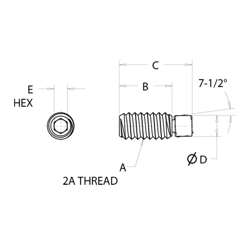Vlier 5/1618, 3/4" OAL, Alloy Steel, Swivel Pad 62125711 MSC