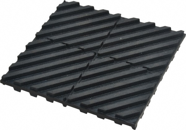 4" Long x 4" Wide x 5/16" Thick, Neoprene, Machinery Leveling Pad & Mat