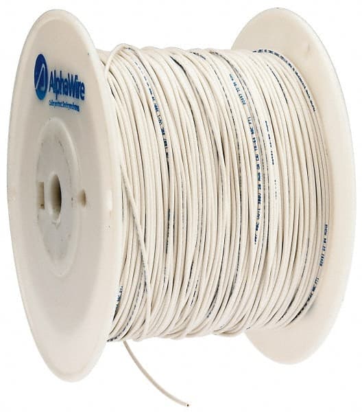 Alpha Wire 3053 WH001 20 AWG, 10 Strand, 305 m OAL, Tinned Copper Hook Up Wire 
