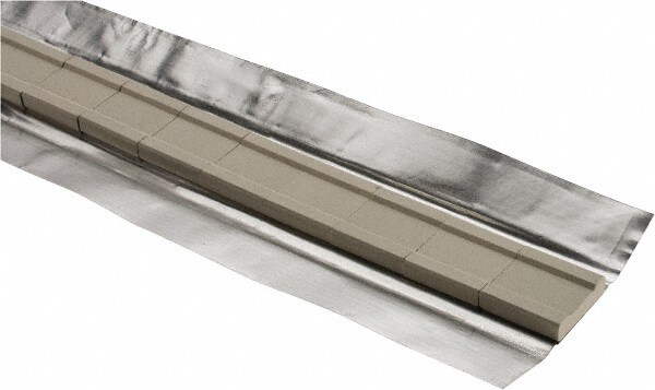 36 Packaging Feet per Box, 1 Inch Long, Grooved Ceramic Weld Backing