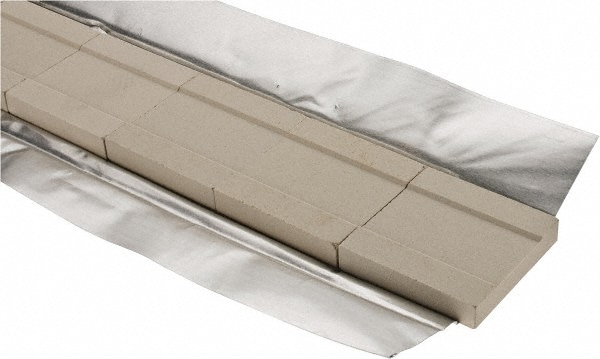 16 Packaging Feet per Box, 2 Inch Long, Grooved Ceramic Weld Backing