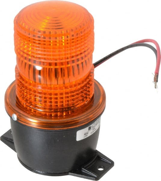 Federal Signal Corp LP3T-012-048A Low Profile Mini Strobe Light: Amber, T-Mount Mount, 12 to 48VDC 