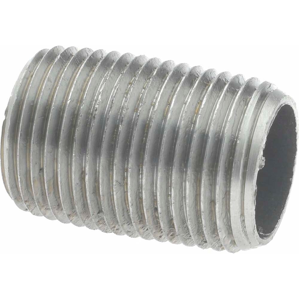 Black Pipe Nipple: 3/8" Dia x 1" Long, Schedule 40