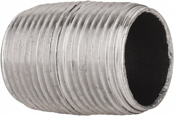 Black Pipe Nipple: 3/4" Dia x 1-3/8" Long, Schedule 40
