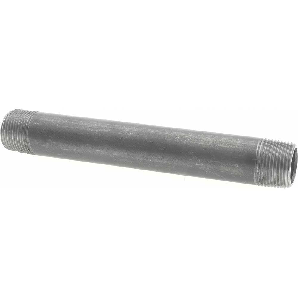 Black Pipe Nipple: 3/4" Dia x 7" Long, Schedule 40