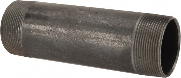 Black Pipe Nipple: 2" Dia x 7" Long, Schedule 40