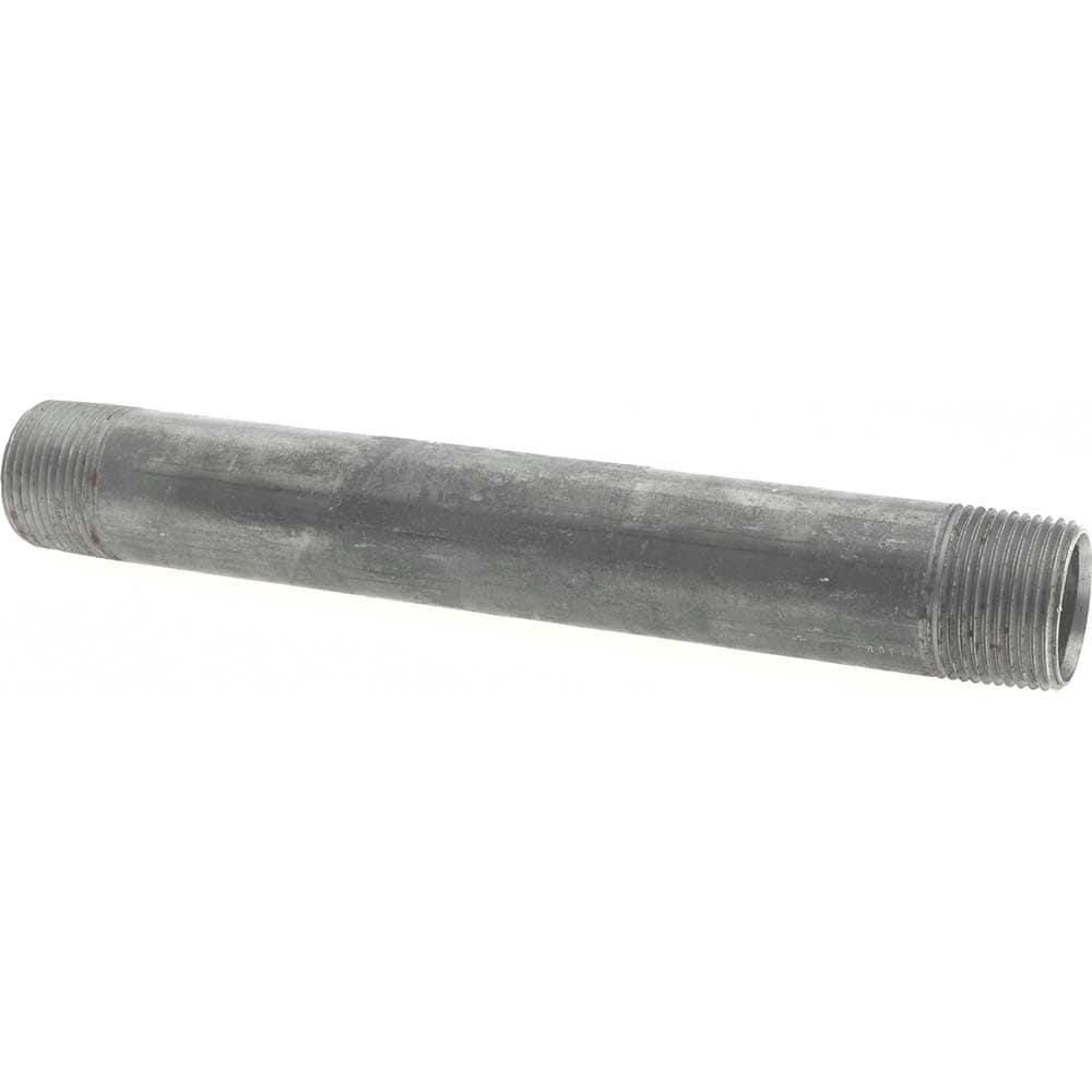 Black Pipe Nipple: 1" Dia x 9" Long, Schedule 40