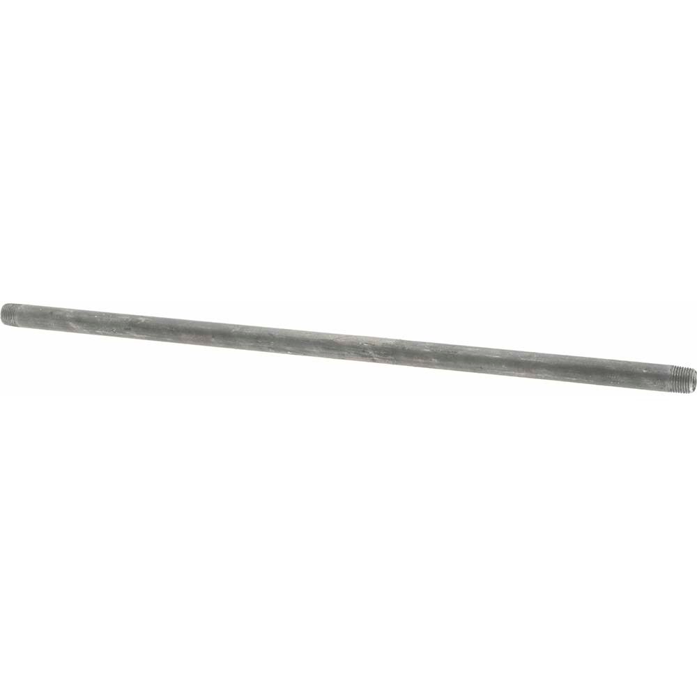 Black Pipe Nipple: 1/8" Dia x 12" Long, Schedule 40