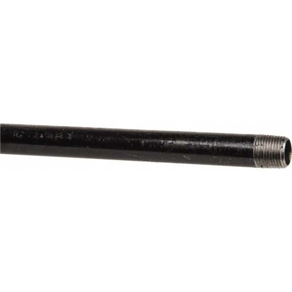 Black Pipe Nipple: 1/2" Dia x 72" Long, Schedule 40