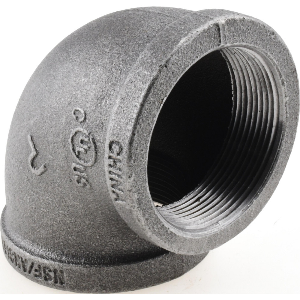 Black 90 ° Elbow: 2", Malleable Iron