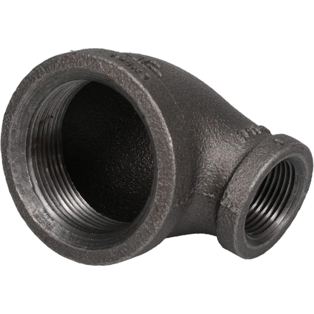 Photos - Tap / Valve / Fitting B&K Mueller Black 90 deg Reducing Elbow: 1-1/2 x 3/4", Threaded - Malleable Iron, Class 150 | Part #520-174HC Black 520-174H