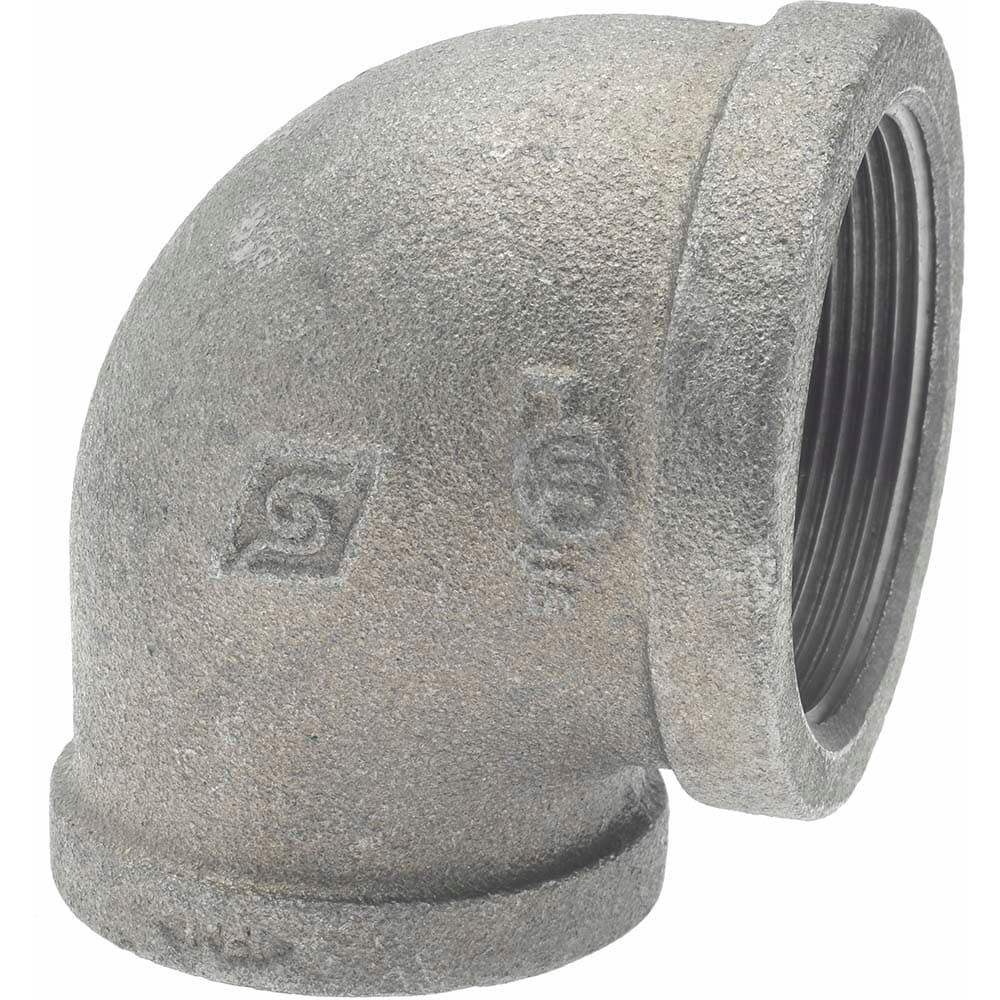 B&K Mueller 520-187HC Black 90 ° Reducing Elbow: 2 x 1-1/2", Threaded 