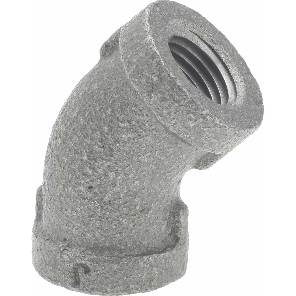 Black 45 ° Elbow: 1/4", Threaded